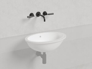 Изображение товара Раковина Salini Marea 12 из искусственного камня S-Sense, 55 см, белая