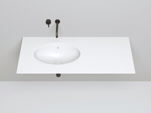 Изображение товара Раковина Salini Marea 12, 1101109MF, 55 см, из искусственного камня S-Sense, цвет белый матовый, покраска по RAL полностью