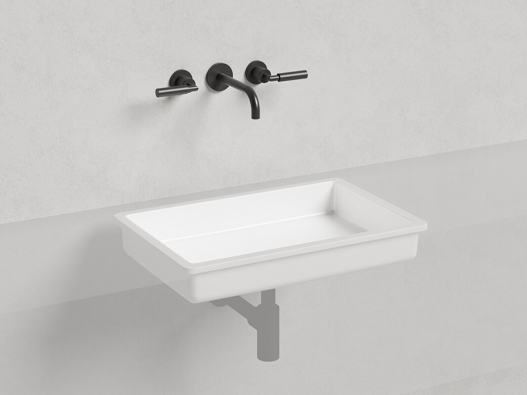 Изображение товара Раковина Salini Marea 14, 1802214MF, 60 см, из искусственного камня S-Stone, цвет белый матовый, покраска по RAL полностью