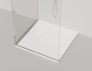 Изображение товара Душевой поддон Salini Oasi 120321MF, 90 x 90 см, квадратный, из искусственного камня S-Stone, цвет белый матовый, покраска по RAL полностью