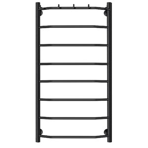 Изображение товара Полотенцесушитель водяной Secado Агата 1К, 4673739223024, ширина 60 см, высота 100 см, с крючками, черный матовый