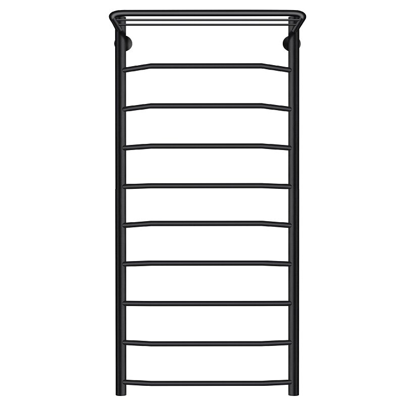 Изображение товара Полотенцесушитель водяной Secado Агата 1СП с полкой 50х120 см черный матовый