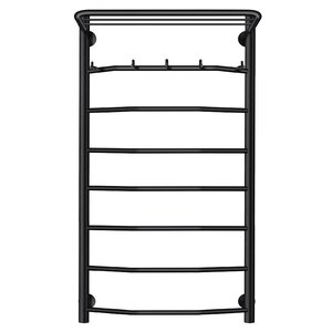 Изображение товара Полотенцесушитель водяной Secado Агата 1КСП, 4673739223246, ширина 40 см, высота 100 см, с крючками, с полкой, черный матовый