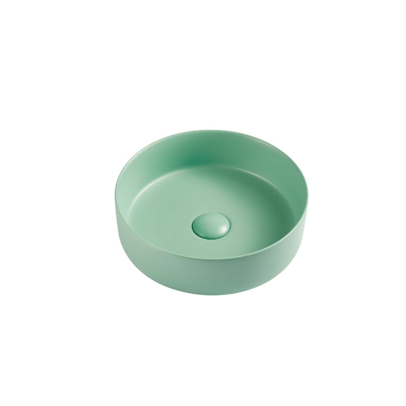 Изображение товара Раковина D&K Matrix DT1391512, 35.5 см, фарфор, светло-зеленая