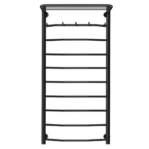 Изображение товара Полотенцесушитель водяной Secado Агата 1КСП черный матовый 120 см