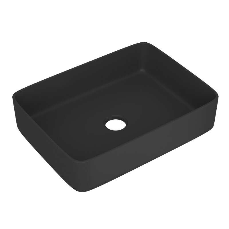 Изображение товара Раковина D&K Berlin DT1430225 47.5 см черный фарфор накладная для ванной