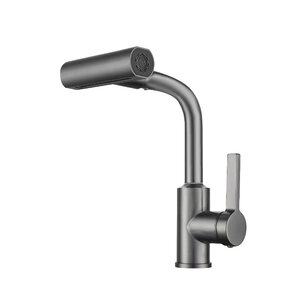 Изображение товара Смеситель Rush Tinos TI3732-17Grey, для кухонной мойки, с поворотной лейкой, цвет графит