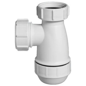 Изображение товара Сифон для раковины McAlpine MRW2-NW-MINI, без выпуска, цвет белый