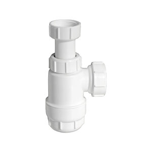 Изображение товара Сифон для раковины McAlpine MRW240NW пластиковый белый компрессионный