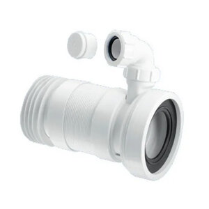 Изображение товара Труба фановая для унитаза McAlpine MRWC-F33RD, 330-800 мм, гофрированная