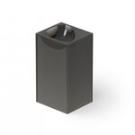 Раковина DEA Design Pedestal Basin DD2024 495 R4, 50 см, полиэфирная смола, цвет smoky black (дымчато-черный) - фото 1