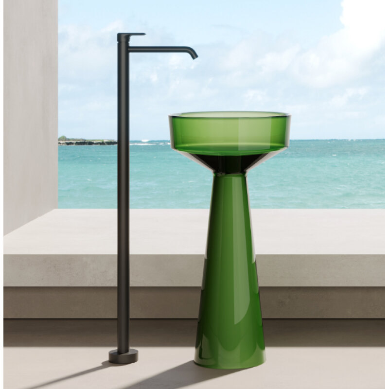 Изображение товара Раковина DEA Design Pedestal Basin DD2018 425 R3 42.5 см полиэфирная зелёная Италия