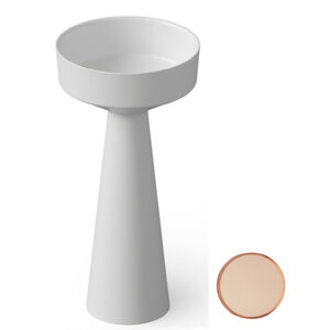 Изображение товара Раковина DEA Design Pedestal Basin DD2018 425 R9 42.5 см полиэфирная с хромовым клапаном
