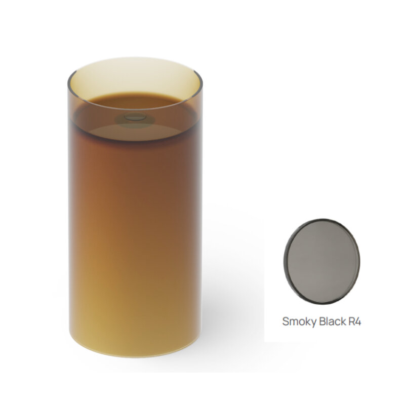 Изображение товара Раковина DEA Design Pedestal Basin DD2012 450 R4, 40 см, полиэфирная смола, цвет smoky black (дымчато-черный)