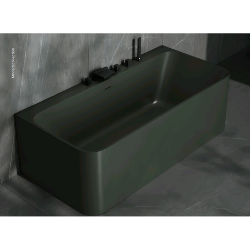 Изображение товара Ванна DEA Design Modern DD8665 1600 11, 160 х 80 см, из искусственного камня, цвет dark green