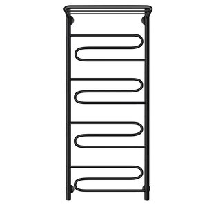 Изображение товара Полотенцесушитель водяной Secado Валенсия 1 СП, 4673739223963, ширина 40 см, высота 100 см, с полкой, черный матовый