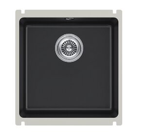 Изображение товара Кухонная мойка Kuchenstern Subkeram 45 керамическая врезная черная