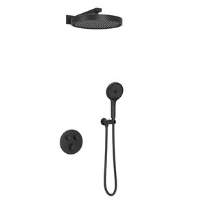 Изображение товара Душевая система Sancos Space SC3006MB термостатическая черный матовый