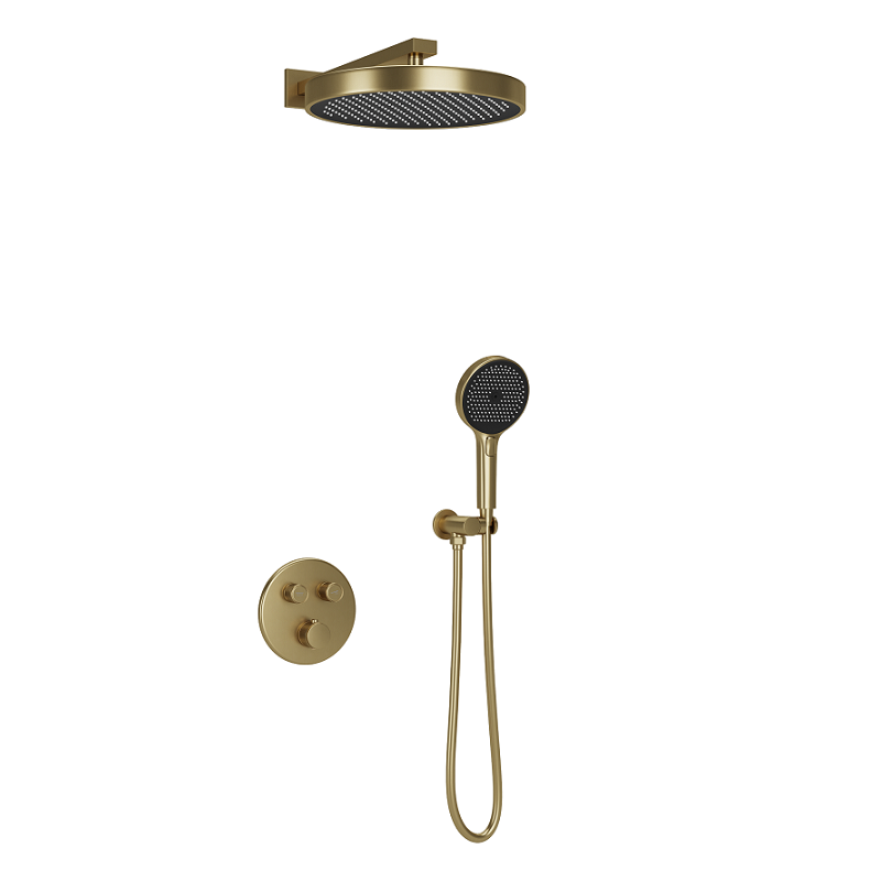 Изображение товара Душевая система Sancos Space SC3006BG термостатическая брашированное золото