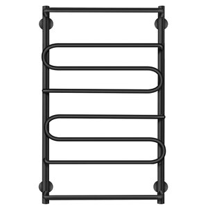 Изображение товара Полотенцесушитель водяной Secado Валенсия 2, 4673739224076, ширина 60 см, высота 80 см, черный матовый