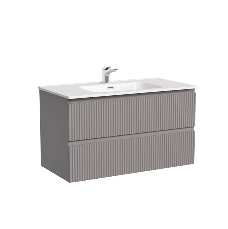 Изображение товара Тумба под раковину Sancos Snob T SNT90SM подвесная 90 см Doha Soft с 2 ящиками