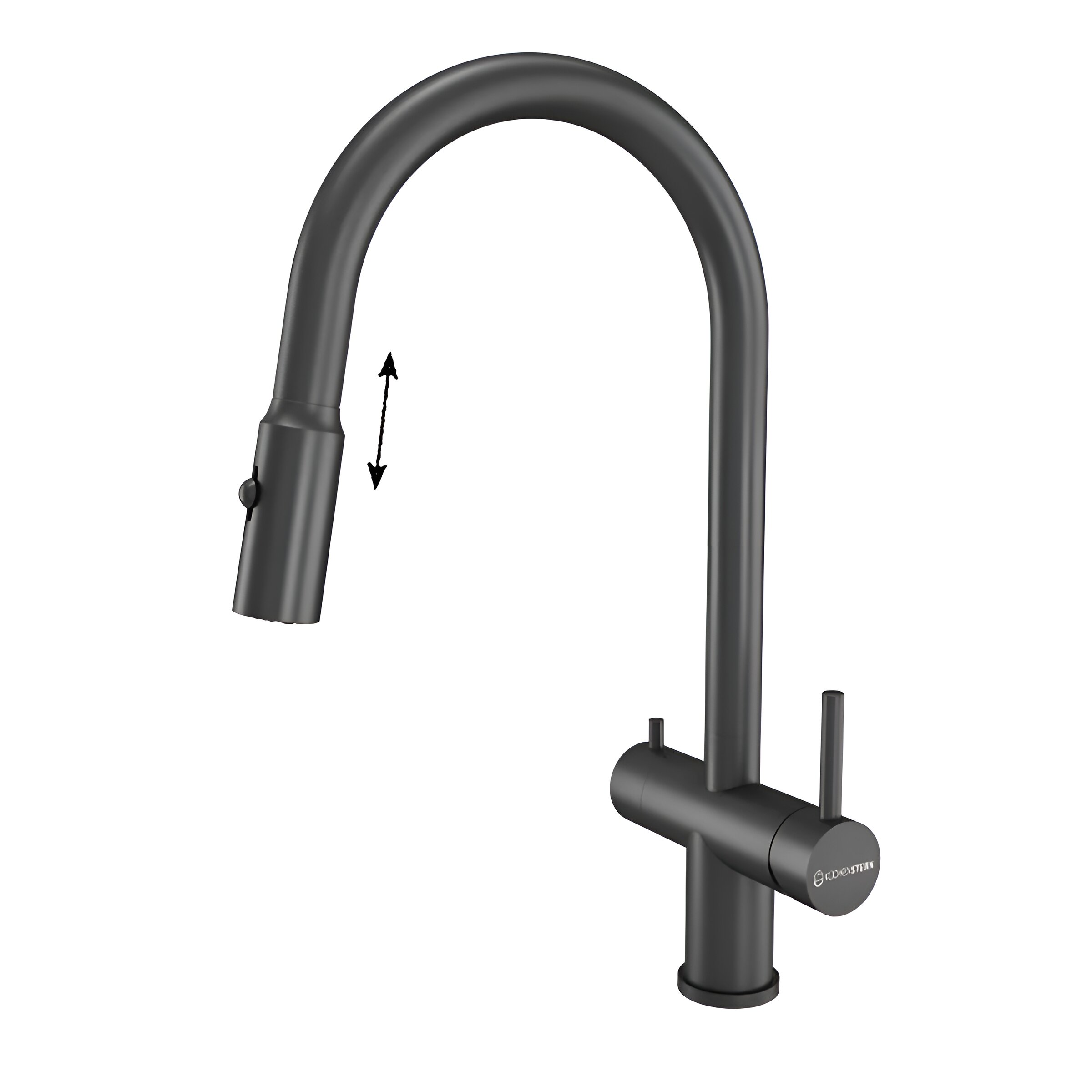 Изображение товара Смеситель для кухонной мойки Kuchenstern Brunn-fs 751GM80 с выдвижным изливом