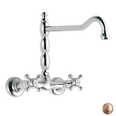 Изображение товара Смеситель Bandini Antica 541920YY06 для кухни, ручки крестик Antica, бронза