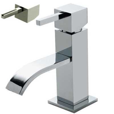 Изображение товара Смеситель для раковины Bandini Ice Cube 2 7501200005LW хром венге, однорычажный