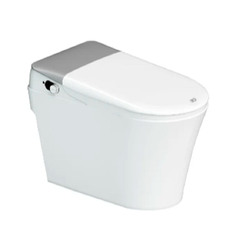 Изображение товара Электронный унитаз-биде SmartJoom T80-S серый, приставной, безободковый, крышка-сиденье микролифт, белый/серый