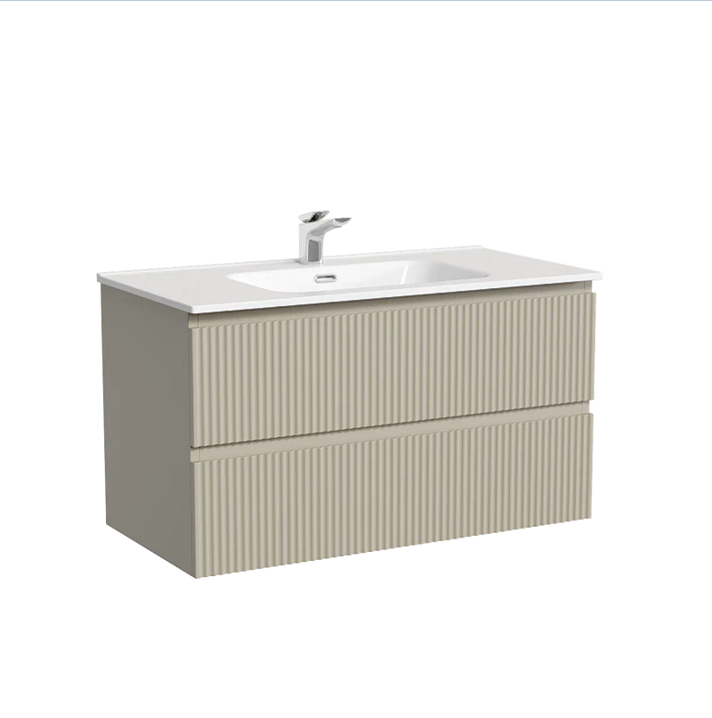 Изображение товара Тумба под раковину Sancos Snob R SNR90CE, 90 см подвесная, Beige Soft