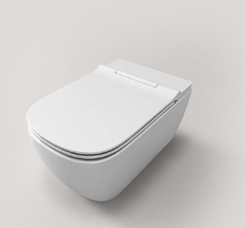 Изображение товара Электронный унитаз Uni-Flow Mi-Smart CH10166ZR, подвесной, безободковый, крышка-биде, сиденье микролифт, белый