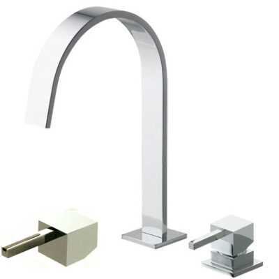 Изображение товара Смеситель для раковины Bandini Ice Cube 2 G3/8 хром белый дуб