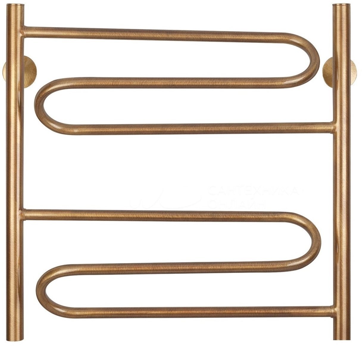 Изображение товара Полотенцесушитель водяной Secado Валенсия, 4603777476700, 50 x 60, ширина 53.2 см, высота 66.5 см, бронза