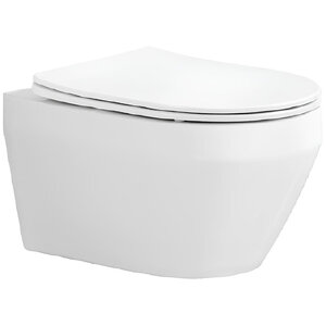 Изображение товара Унитаз подвесной Aquatek Лея AQ1199T-00, безободковый, сиденье микролифт, белый