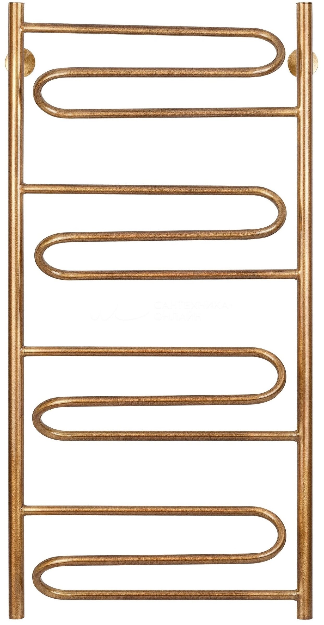 Изображение товара Полотенцесушитель водяной Secado Валенсия, 4603777476694, 50 x 100, ширина 53.2 см, высота 106.5 см, бронза