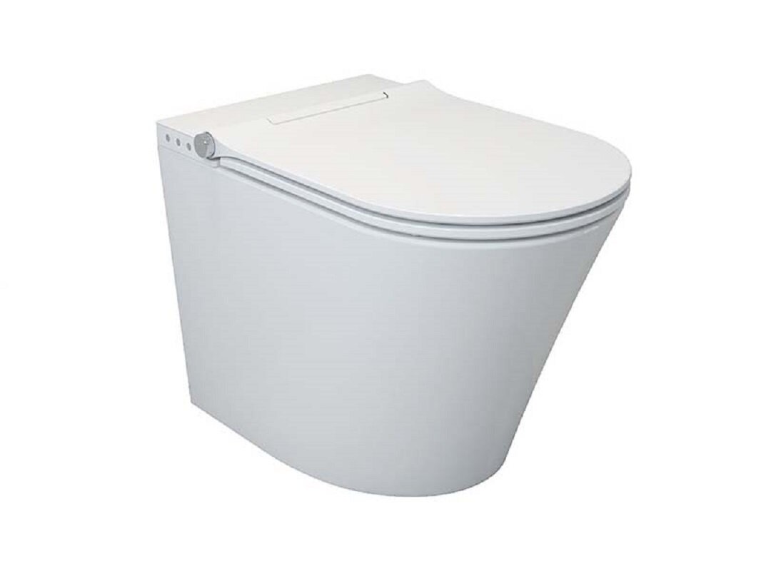 Изображение товара Электронный унитаз Uni-Flow Mi-Smart CB1088ZR, приставной, безободковый, крышка-биде, сиденье микролифт, белый