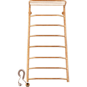 Изображение товара Полотенцесушитель электрический Secado Агата 3 4603777477738/4603777462062, ширина 50 см, высота 100 см, ТЭН слева/справа, с полкой, цвет бронза