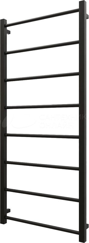 Изображение товара Водяной полотенцесушитель Grota Simple 530x1200 NRAL 9005 черный нержавеющая сталь
