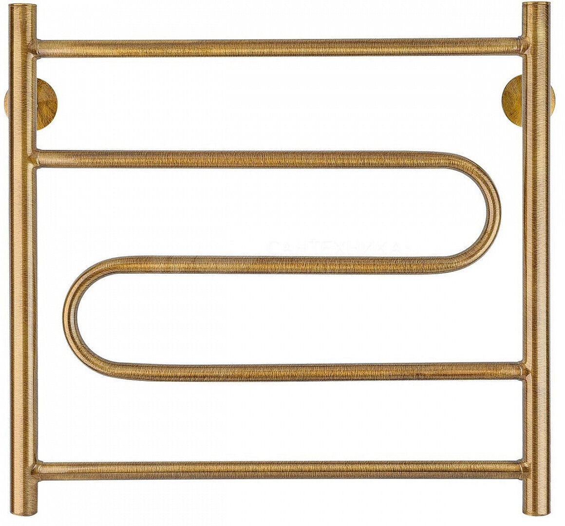 Изображение товара Secado Валенсия 2 - водяной полотенцесушитель, бронза, 60x66. 5 см, 3 перекладины