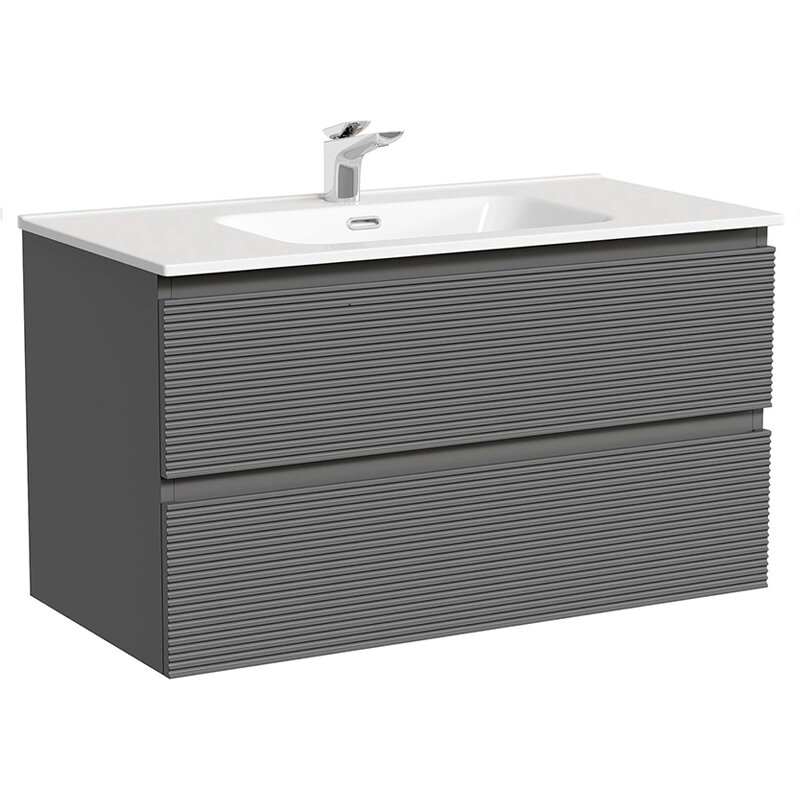 Изображение товара Подвесная тумба под раковину Sancos Folk FL90GS 90 см Grey soft