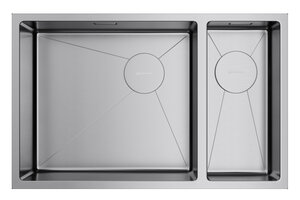 Изображение товара Мойка кухонная Omoikiri Taki 69-2-U/IF Side-L/R IN нержавеющая сталь, хром