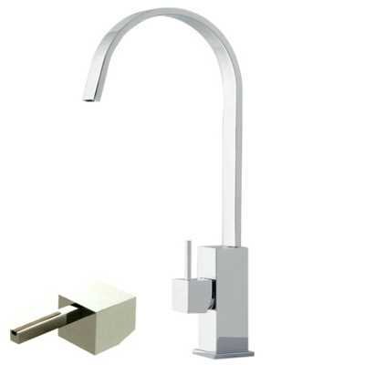 Изображение товара Смеситель для раковины Bandini Ice Cube 2 G3/8" никель белый дуб дизайн