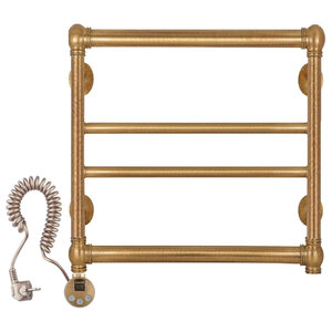 Изображение товара Полотенцесушитель электрический Secado Бароло 4603759404714/4603777465469, ширина 60 см, высота 60 см, ТЭН слева/справа, цвет бронза