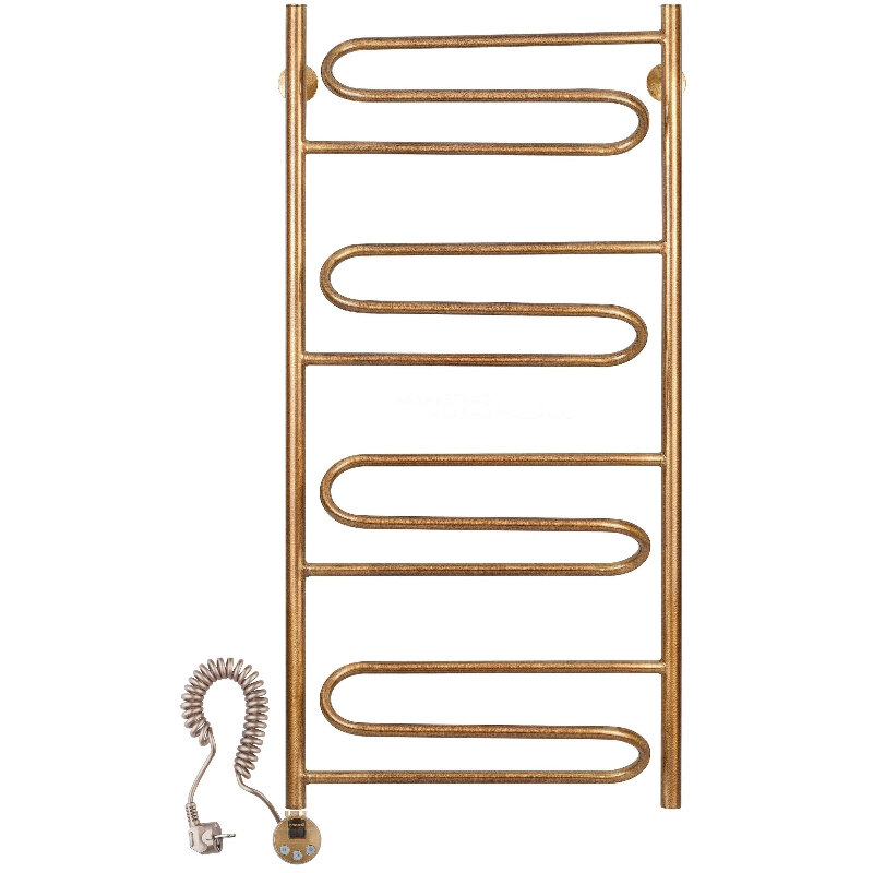 Изображение товара Полотенцесушитель электрический Secado Валенсия 4603777464448/4603777464455, ширина 40 см, высота 100 см, ТЭН слева/справа, цвет бронза