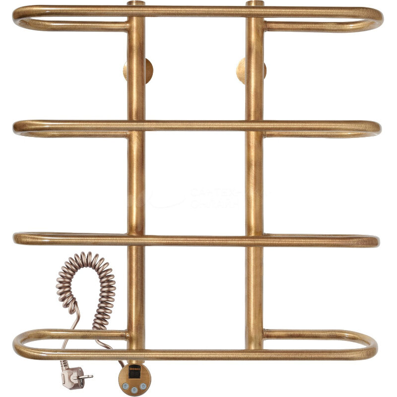 Изображение товара Электрический полотенцесушитель Secado Венеция 40x60 см бронза с ТЭН и терморегулятором