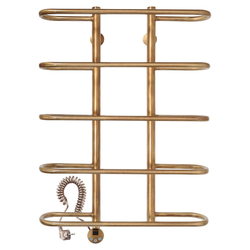 Изображение товара Полотенцесушитель электрический Secado Венеция 4603777465605/4603777465612, ширина 60 см, высота 80 см, ТЭН слева/справа, цвет бронза