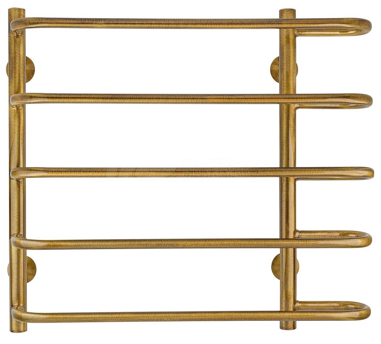 Изображение товара Полотенцесушитель водяной Secado Венеция 2, 4603777460570, 60 x 60, ширина 73 см, высота 66.5 см, бронза