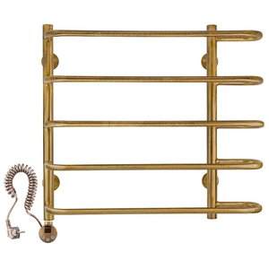 Изображение товара Полотенцесушитель электрический Secado Венеция 2 4603777465735/4603777465742, ширина 60 см, высота 60 см, ТЭН слева/справа, цвет бронза