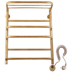 Изображение товара Полотенцесушитель электрический Secado Верона 2 4603777477974/4603777464349, ширина 50 см, высота 70 см, ТЭН слева/справа, с полкой, цвет бронза