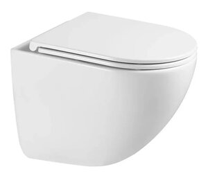 Изображение товара Подвесной унитаз Sintesi Ellipse Tornado 3.0, SIN-TS-ELL-153, безободковый, смыв Торнадо, сиденье микролифт, белый